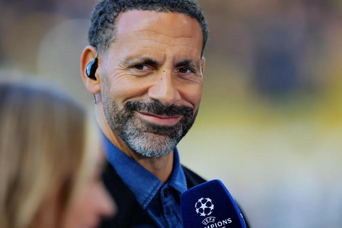 曼联前铁卫费迪南德将领衔盾之队。（路透社）