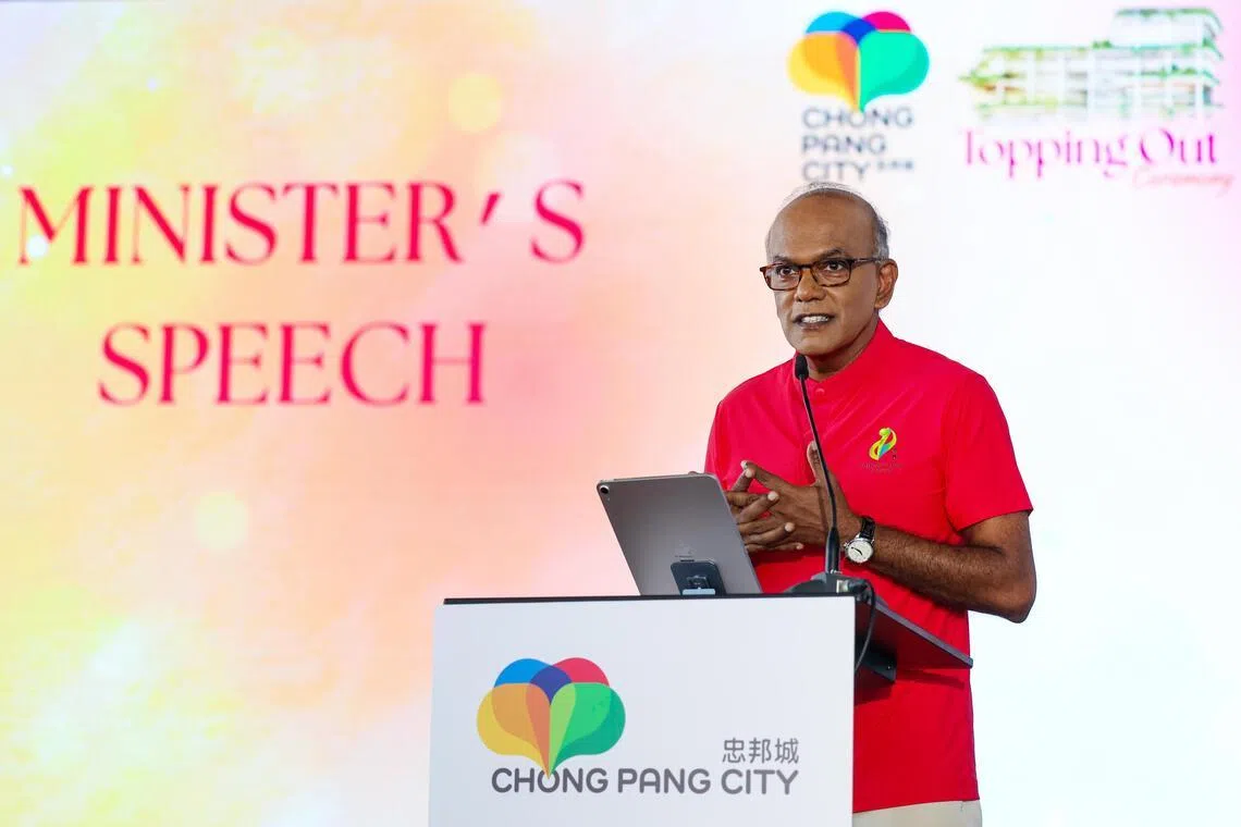 尚穆根致辞时透露，当局将在本季度对忠邦城的商业空间进行“价格—质量”招标。（林明顺摄）