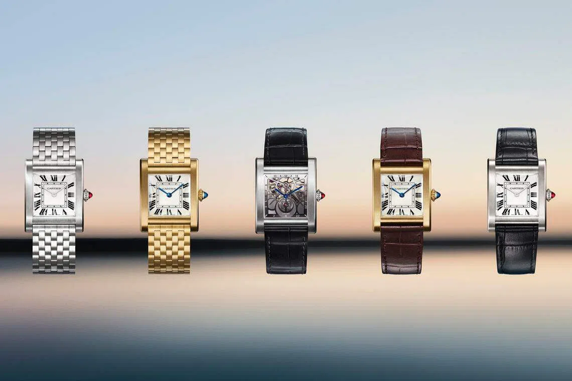 Cartier Privé系列Tank Normale腕表将卡地亚造型腕表的精髓与现代美学风格结合。（品牌提供）