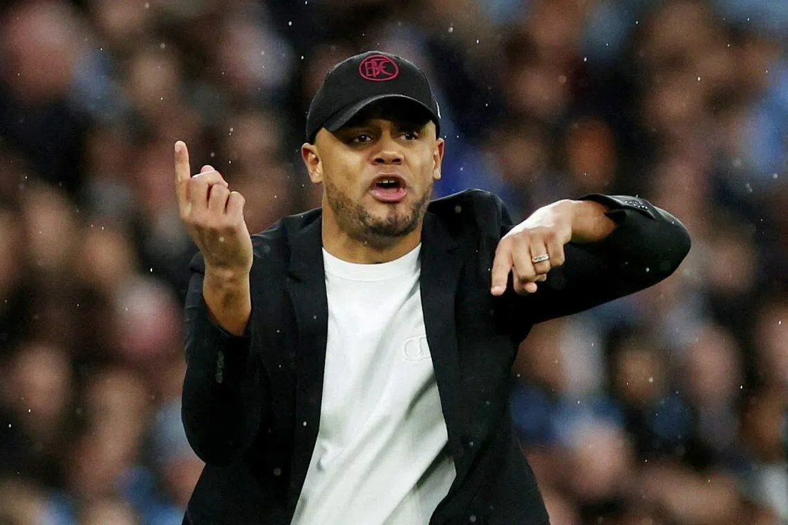 伯恩利主帅孔帕尼曾效力曼市长达11年，担任球队队长达八个赛季。（路透社）