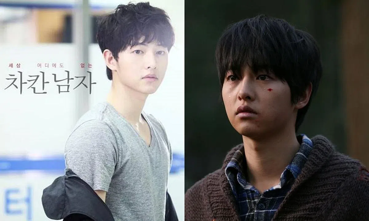 宋仲基2012年的作品《善良的男人》（左）及电影《狼少年：不朽的爱》。（图/互联网）