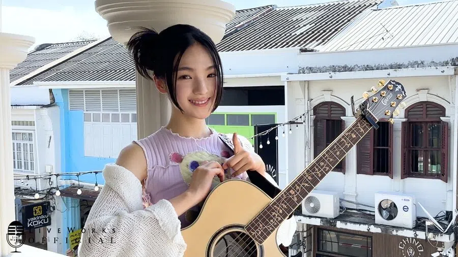 Gyubin精通吉他和钢琴，她透露自己近期在学鼓。（取自Gyubin推特）