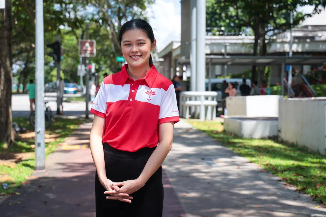 陈芬妮之前是诉讼律师，也曾在律政部任职，从2016年起淡出职场、专注照顾两个孩子。（张俊杰摄）