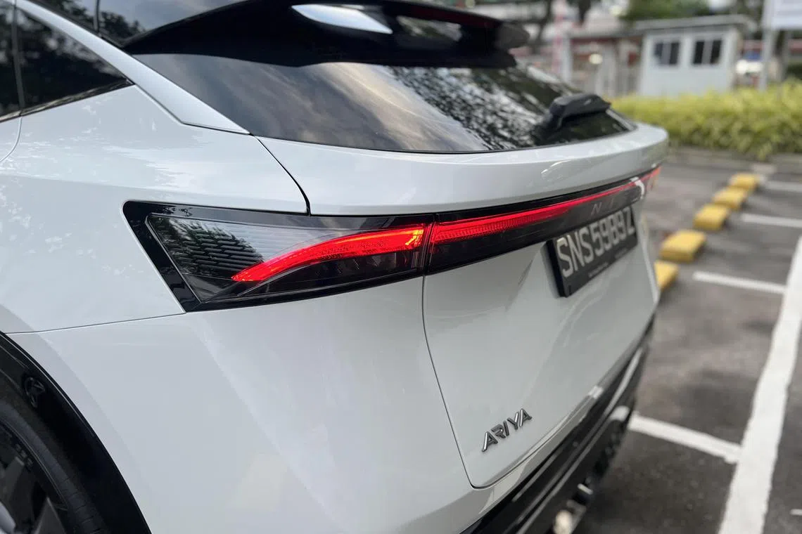 Ariya车身线条流畅，整体造形简洁，富有韵律感及未来感。（吴庆康摄）