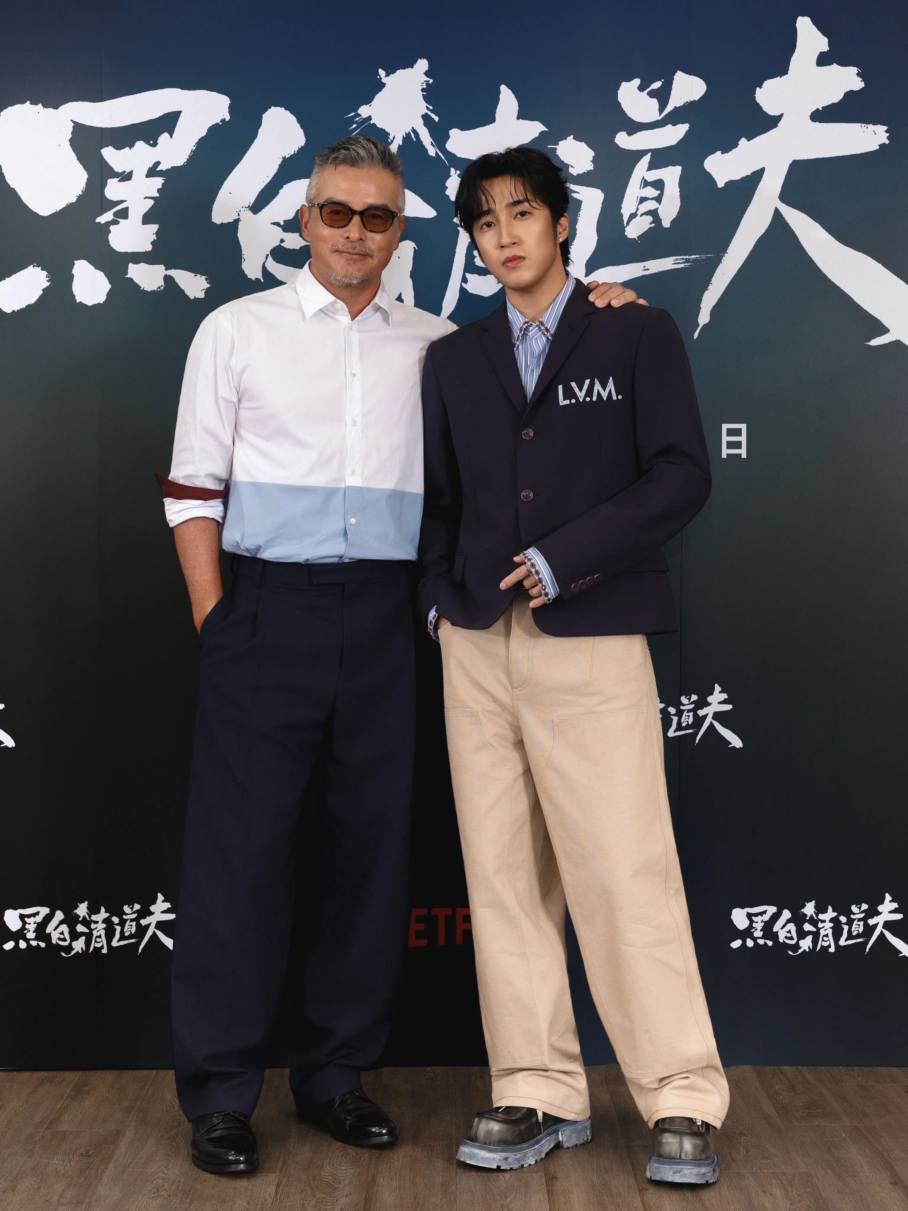李铭顺（左）和娄峻硕首度合作，两人戏外的共同话题是高尔夫球。（取自娄峻硕IG）
