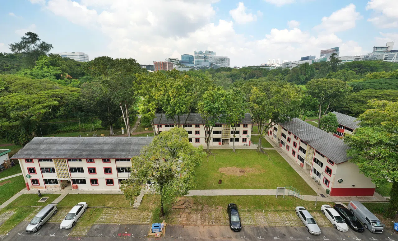 新加坡改良信托局建造的旧组屋，有一部分将获得保留。（谢智扬摄）