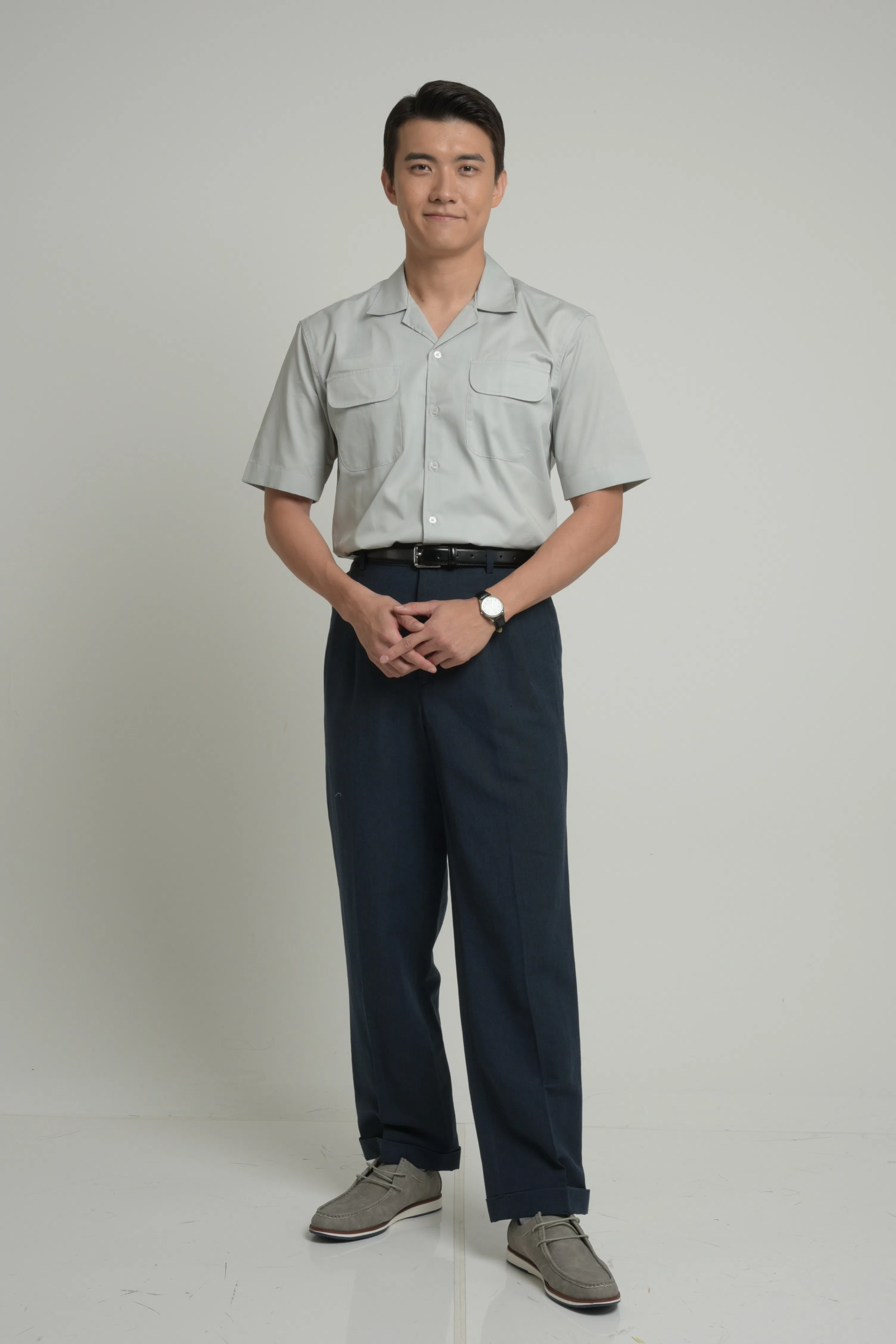 张哲通饰演黄祖业，与欧萱的经典角色月娘是母子关系。（新传媒提供）