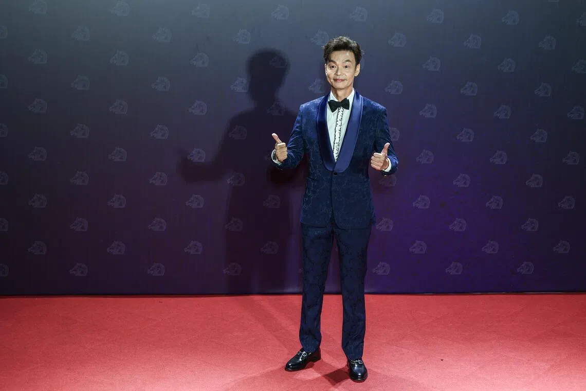 李国煌以颁奖人身份出席“金马62”。（白艳琳摄）