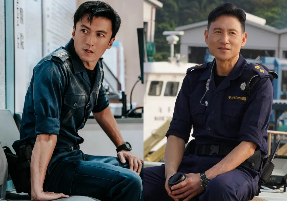谢霆锋（左图）为偶像张学友写《海关战线》主题曲，深获歌神喜爱。（嘉华院线提供）