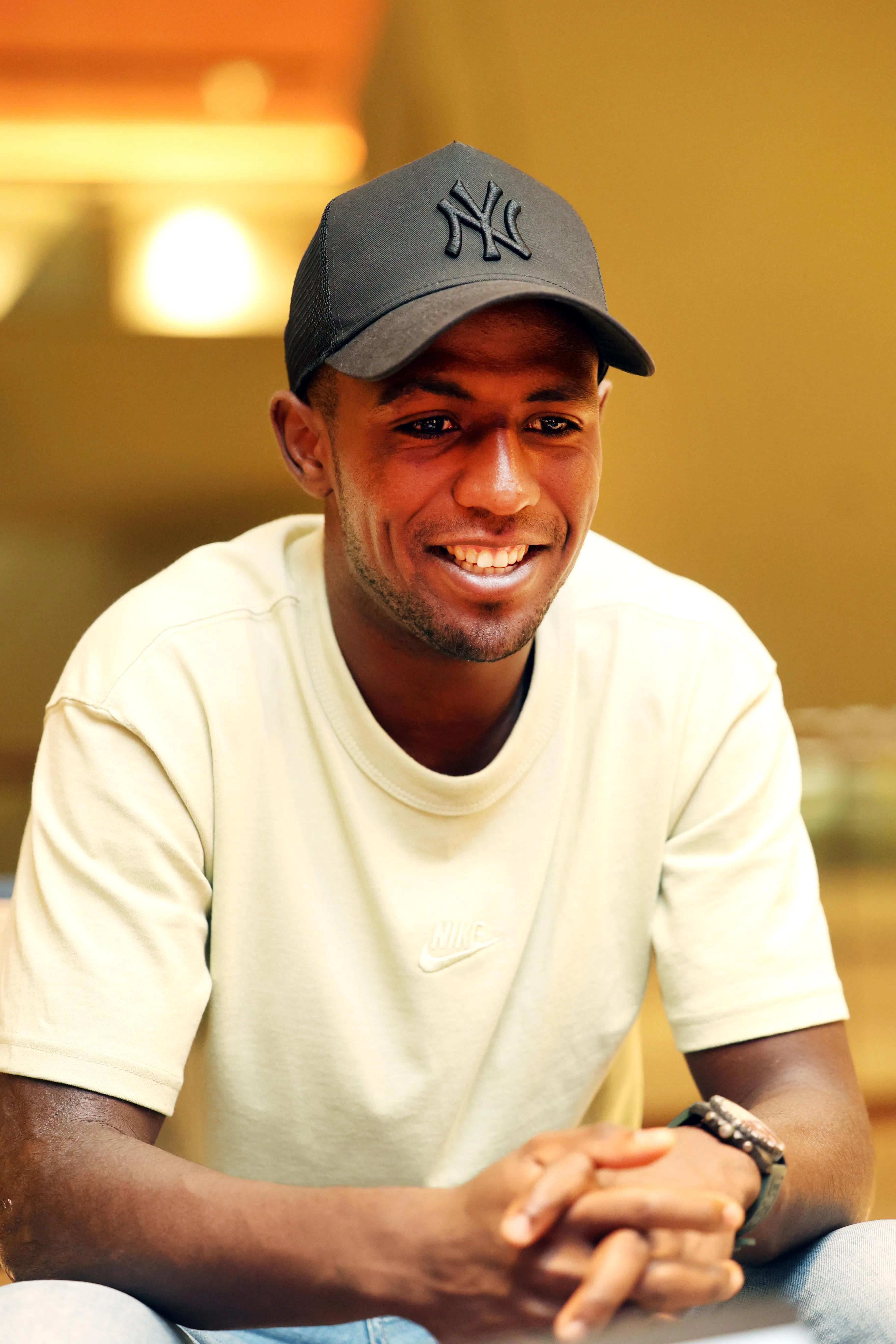 吉尔梅在今年的环法三次夺冠，当选冲刺王，成为非洲脚踏车第一人。（邝启聪摄）