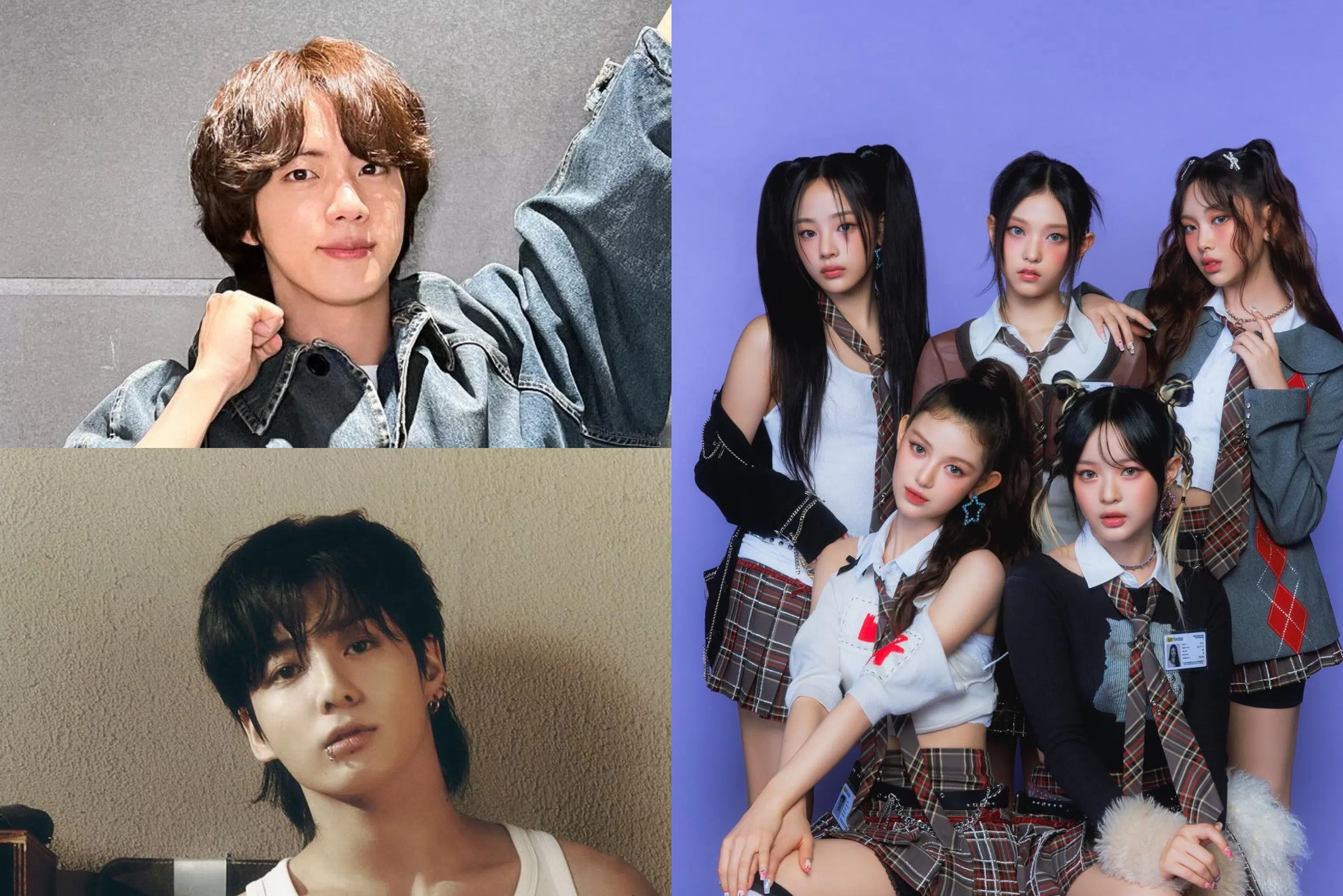 韩国娱乐公司HYBE旗下的韩团BTS与NewJeans在本地的成绩亮眼。（取自艺人IG）