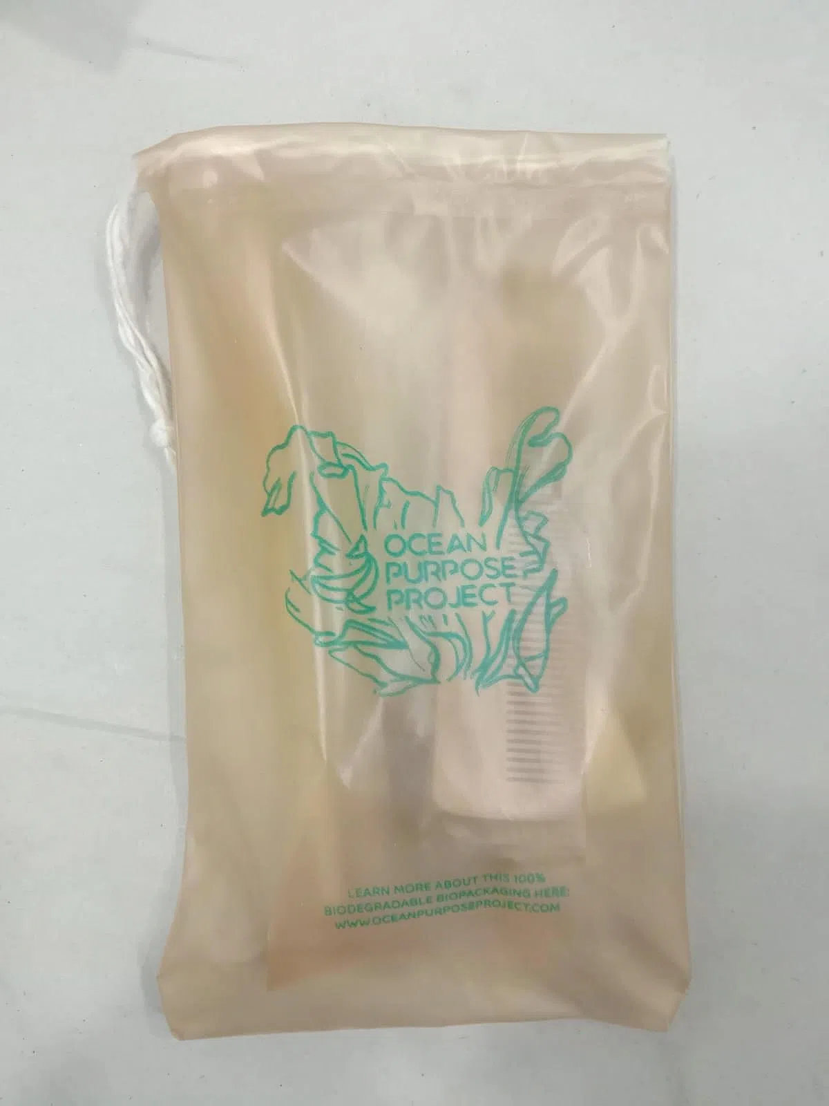 用海藻制成的袋子。（Ocean Purpose Project提供）