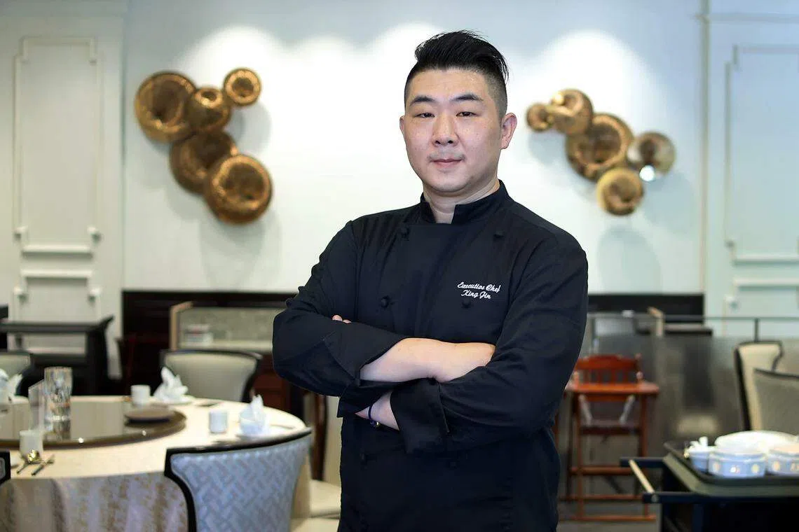 大上海餐馆行政总厨金焱擅于烹饪上海融合菜。（萧紫薇摄）