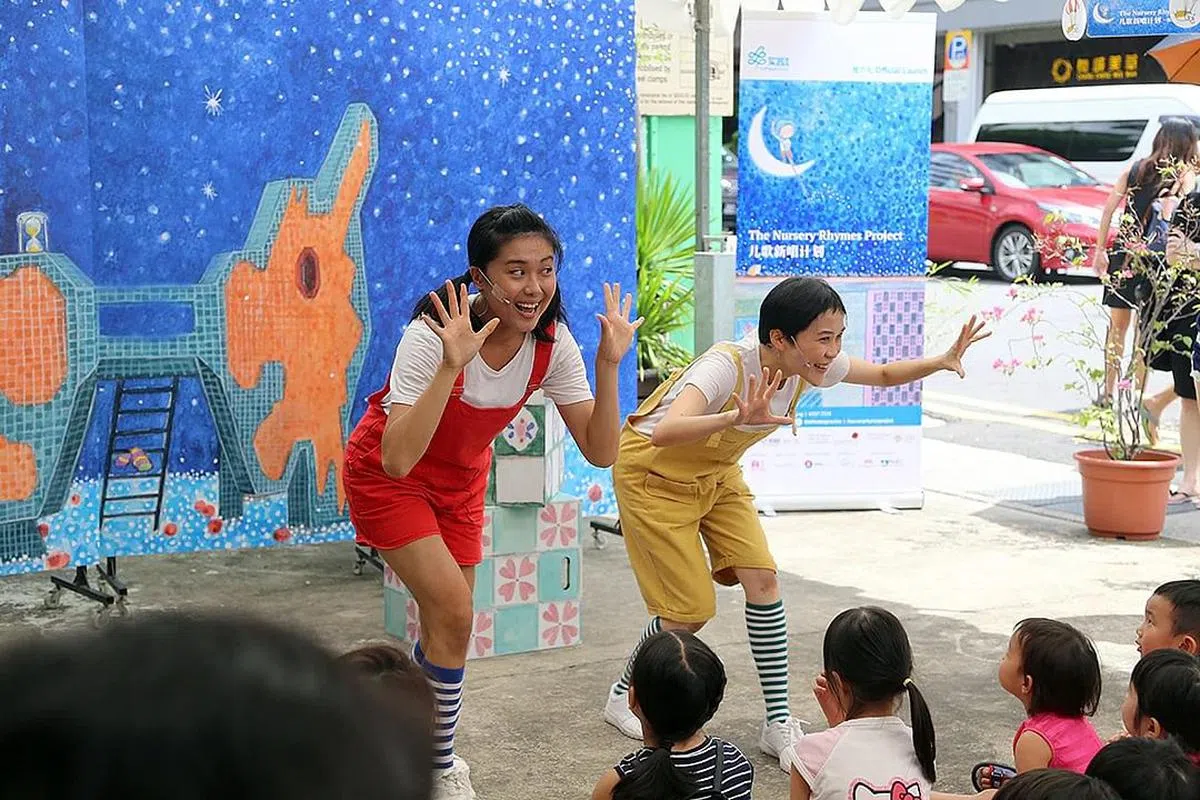 “儿歌新唱计划”获小粉丝们热烈支持，图为2017年“儿歌新唱计划1”推介礼活动现场。（主办单位提供照片）