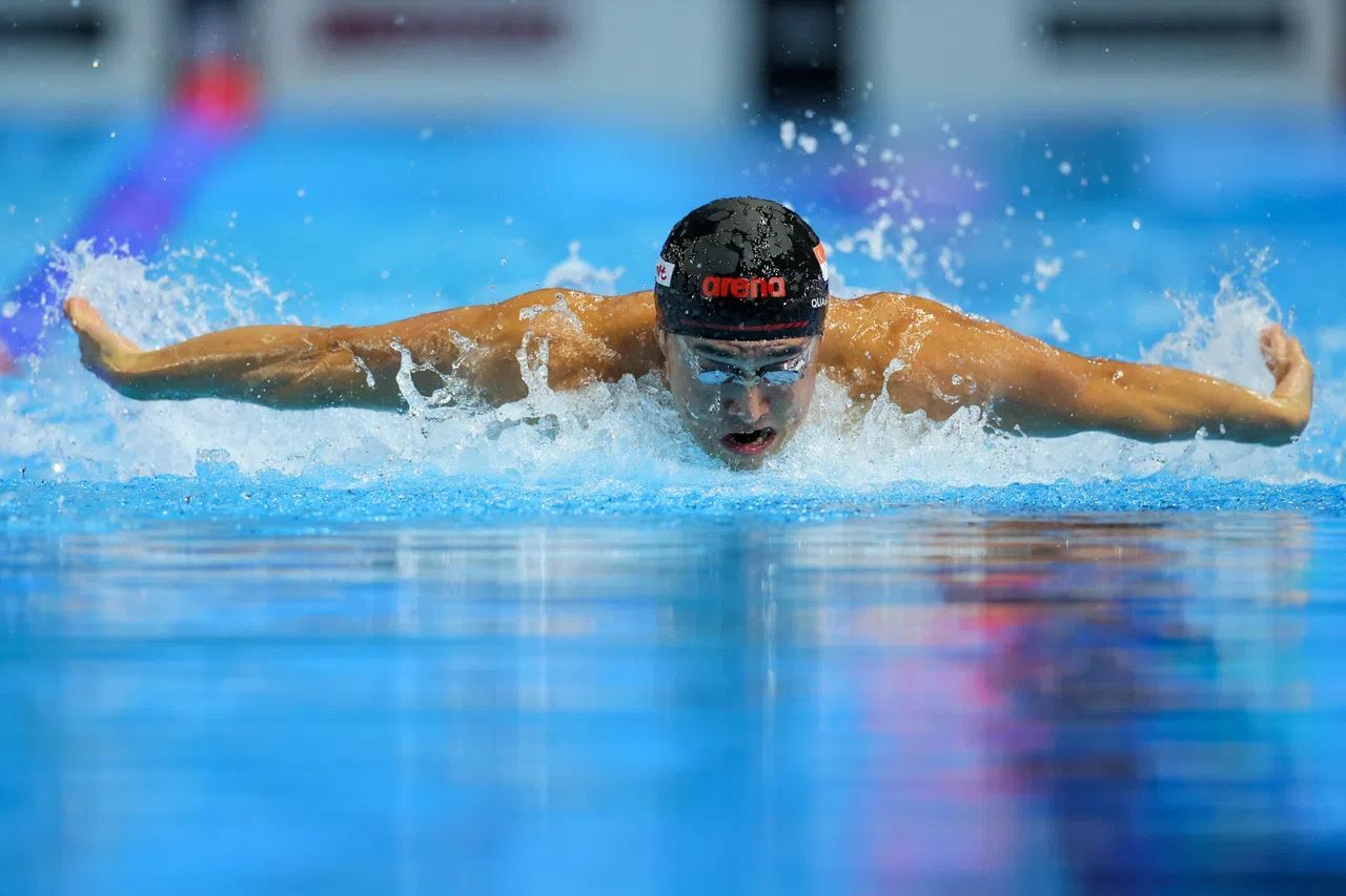 我国泳将柯正文会角逐10个项目，且看能不能复制2015年在新加坡东运会获得12枚奖牌成就。（档案照片）