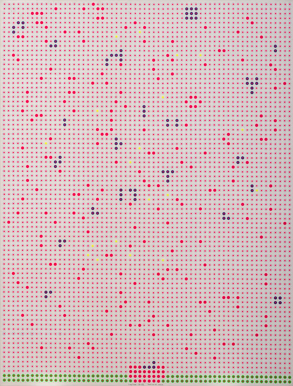 画家陈国士得奖作品《一朵大花》是画家过去12年从外在寻找，回到内在的漫长探索成果。（大华银行提供）
