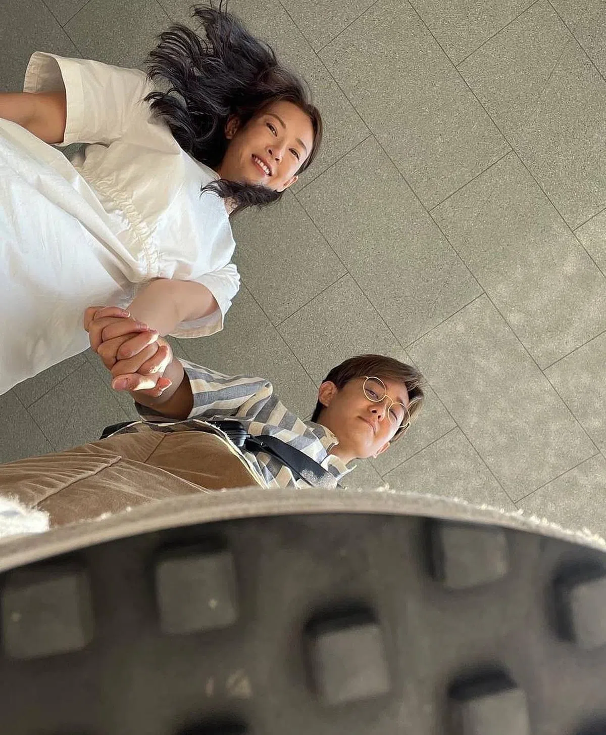 刘子绚和田铭耀携手走入幸福婚姻。（取自艺人IG）