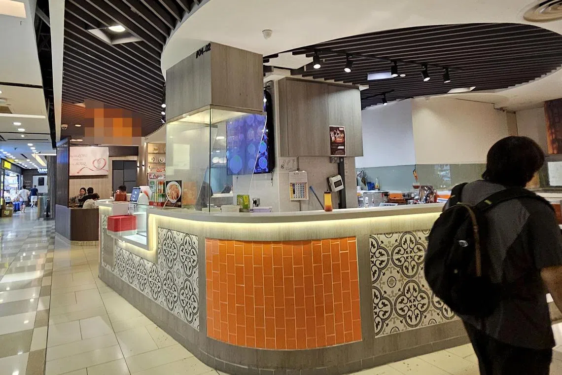 涉事面店位于诺维娜第二广场。（庄耿闻摄）