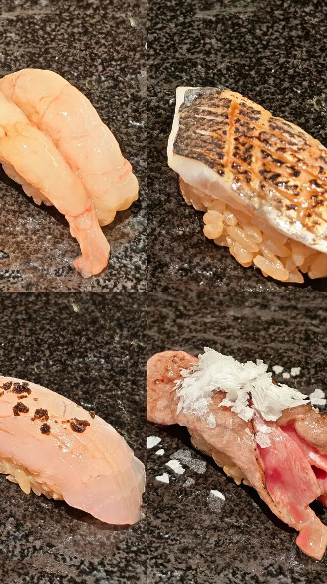 师傅将经验和手艺化作精致美味的贯寿司。（陈爱薇摄）