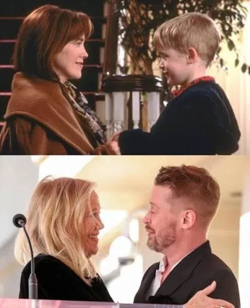 Catherine O’Hara（左）和Macaulay Culkin（右）在《小当家鬼》中扮演母子，堪称经典。（取自Macaulay Culkin IG）