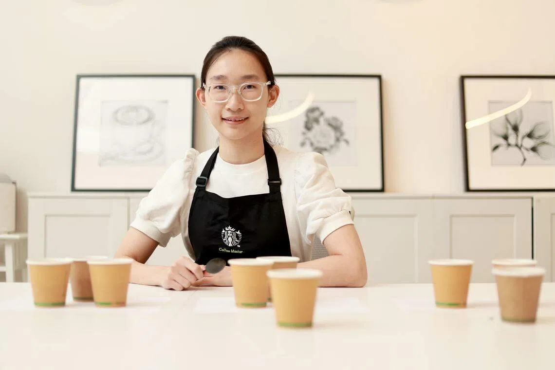 陈毅心将在2025年6月参加在瑞士日内瓦的世界杯测师大赛。（龙国雄摄）