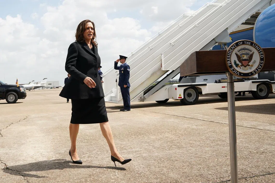 哈里斯一直是认同自己的黑人和南亚裔血统的。（路透社）