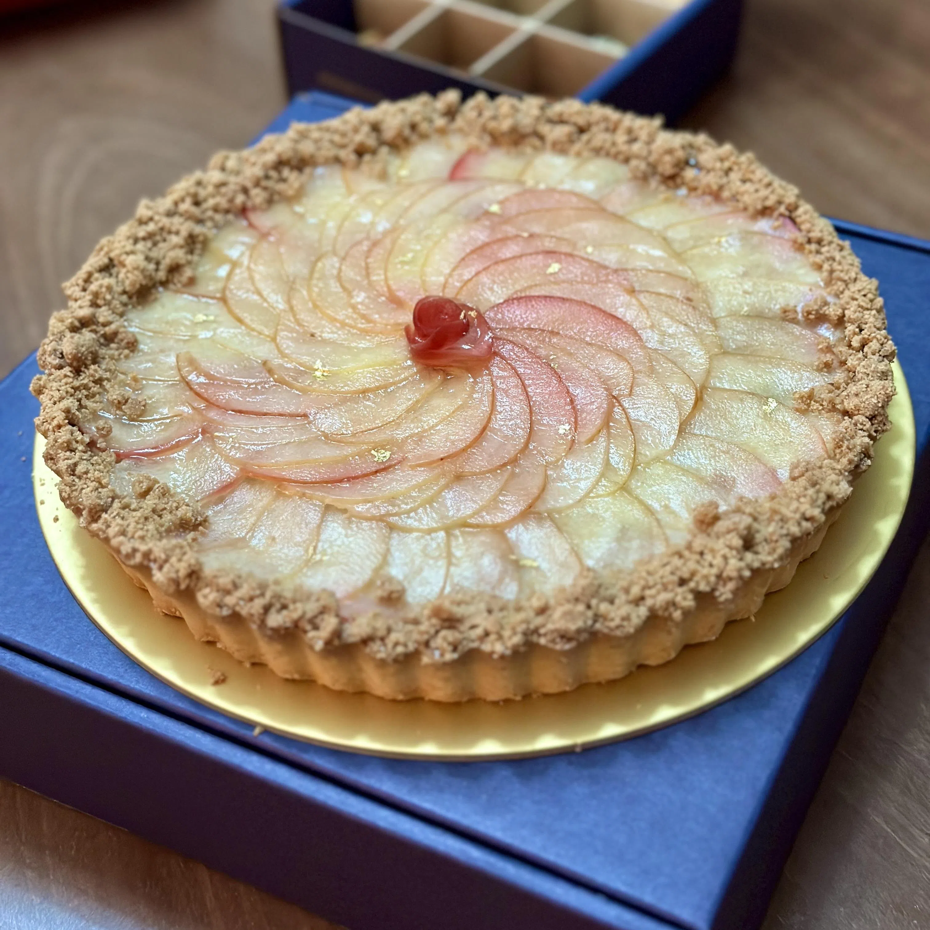 Elijah’s Apple Pie满溢苹果与肉桂香，只能通过网上订购。（叶晓虹摄）