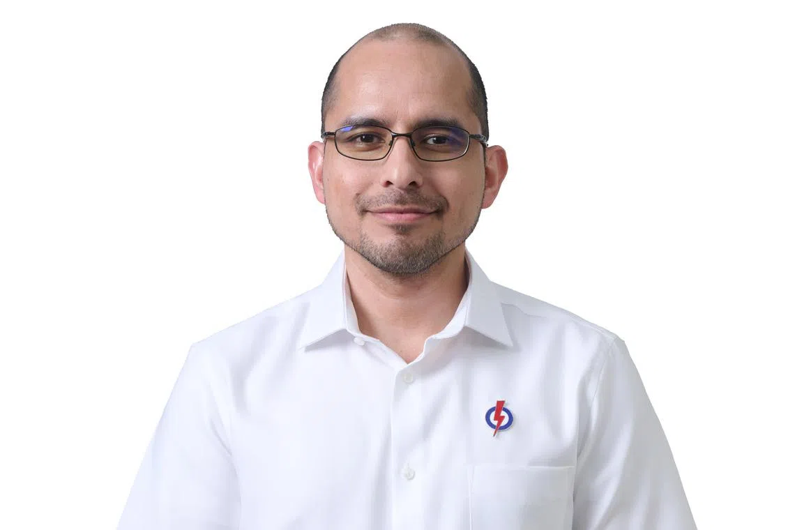 前官委议员赛义德哈伦（Syed Harun Alhabsyi，40岁，精神科医生）是人民行动党的义顺集选区候选人之一。（人民行动党提供）