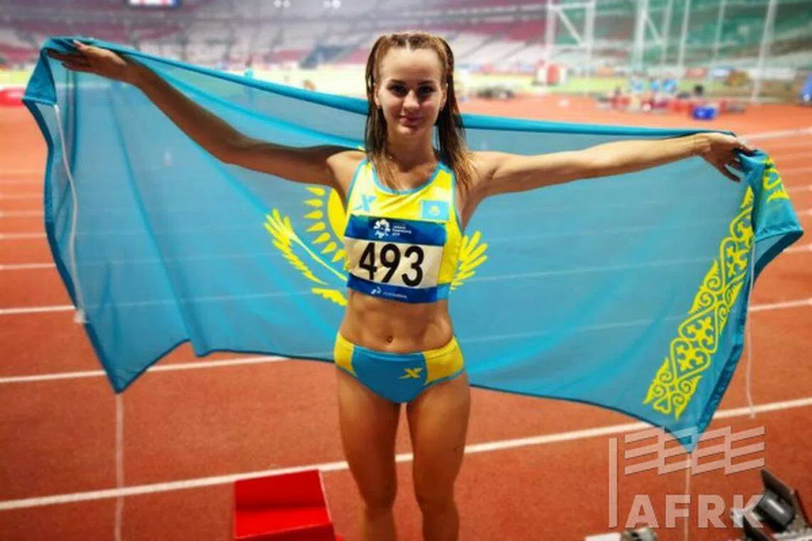 娜杰日达是哈萨克斯坦跳高选手，同时也是女子跳高的亚洲纪录保持人。（互联网）