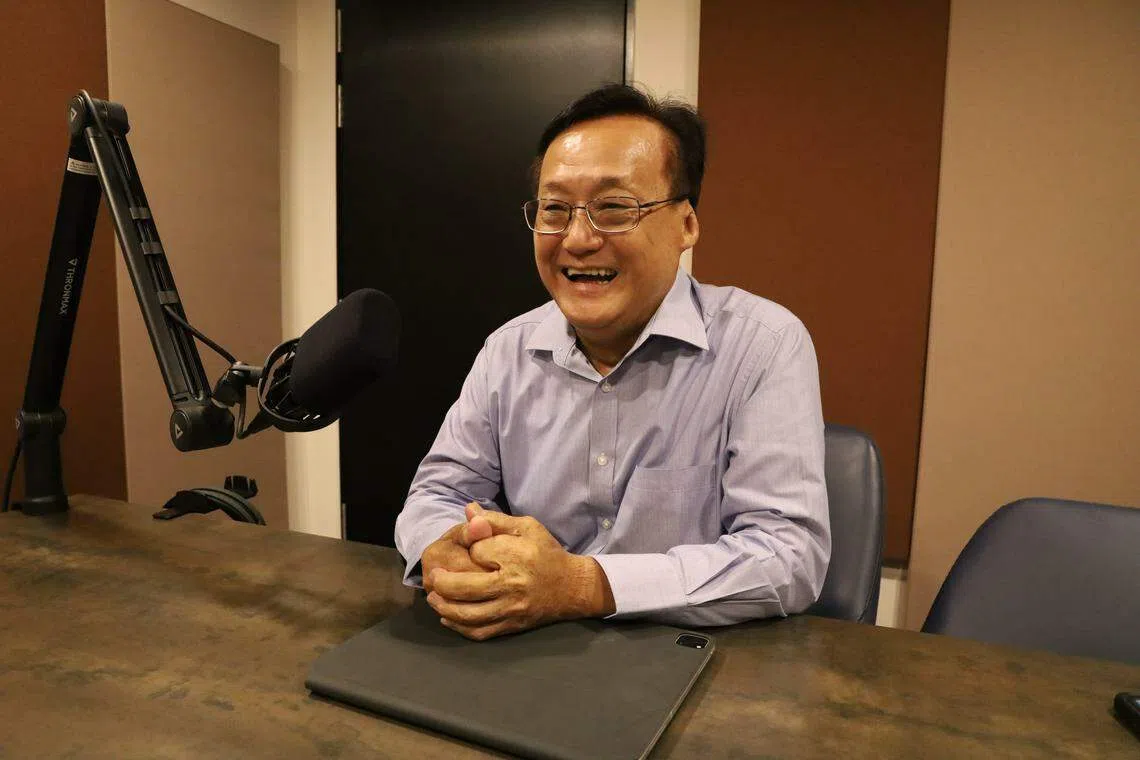 《还是硬道理吗？》第二集的嘉宾是前国会议员成汉通。（王雯镱摄）