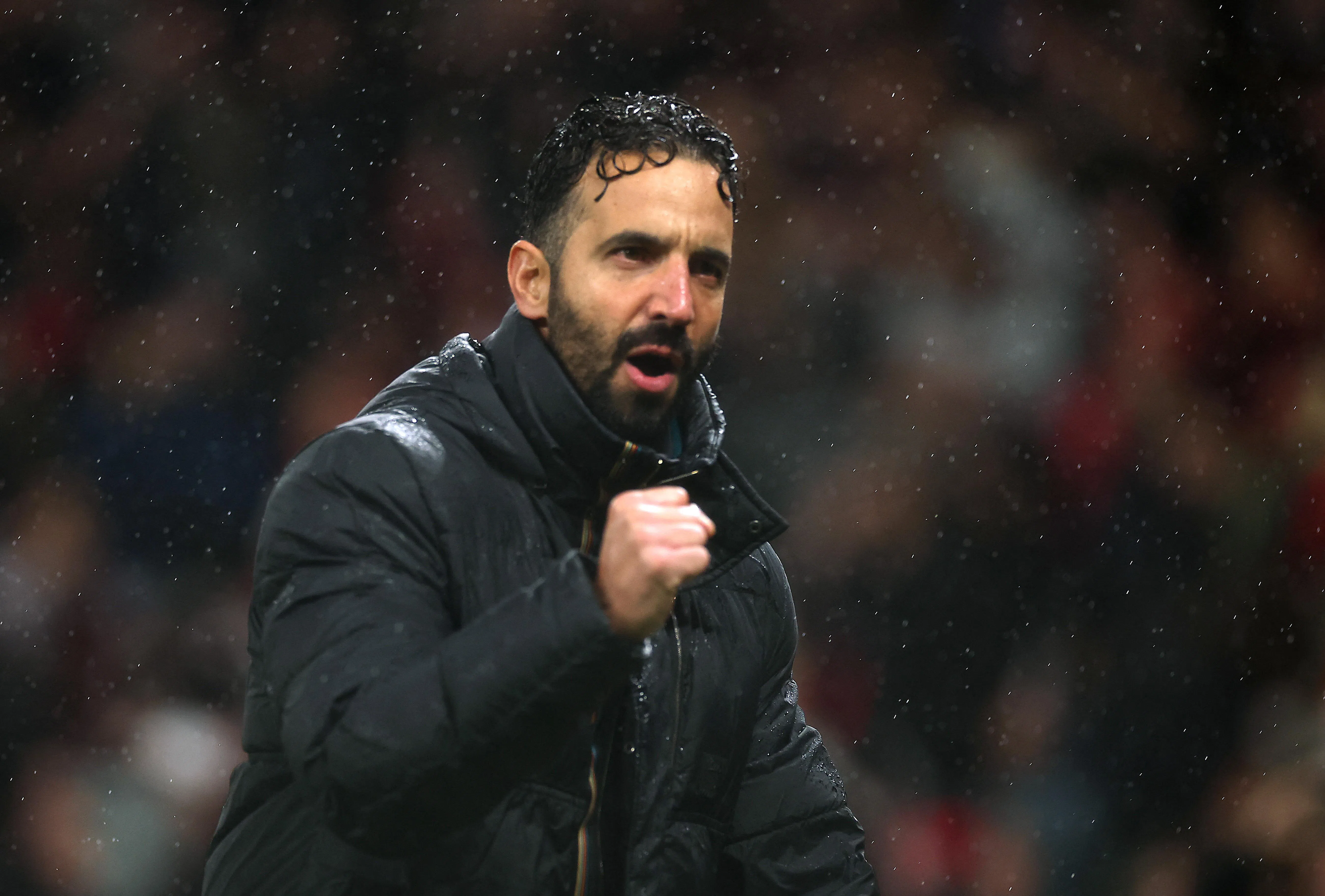 红魔主帅阿莫林曾因执教理念等问题饱受质疑，但这场胜利还是为他赢得了一定喘息空间。（路透社）