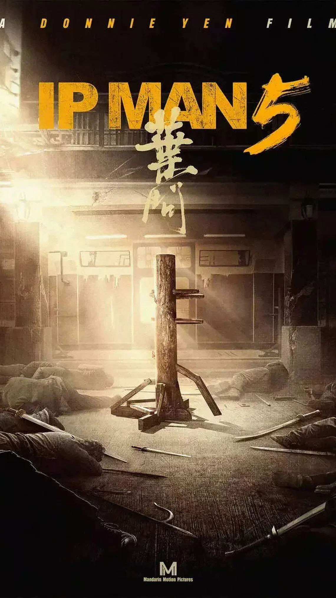 甄子丹在Instagram账号释出《叶问5》的前导海报。（甄子丹IG）