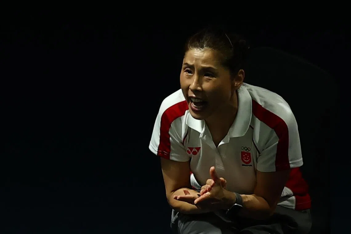 我国韩籍单打教练金志炫认为，骆建佑和郑加恒能在新的一年取得更好的成绩。（新加坡全国奥理会提供）