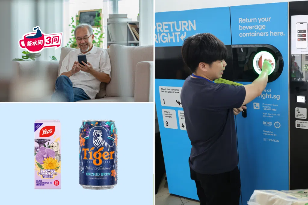 #用听的：饮料瓶罐退费制有多麻烦？机不离手的年长者越来越多？虎牌啤酒、杨协成还算是新加坡品牌吗？收听最新一期《茶水间三问》了解更多。