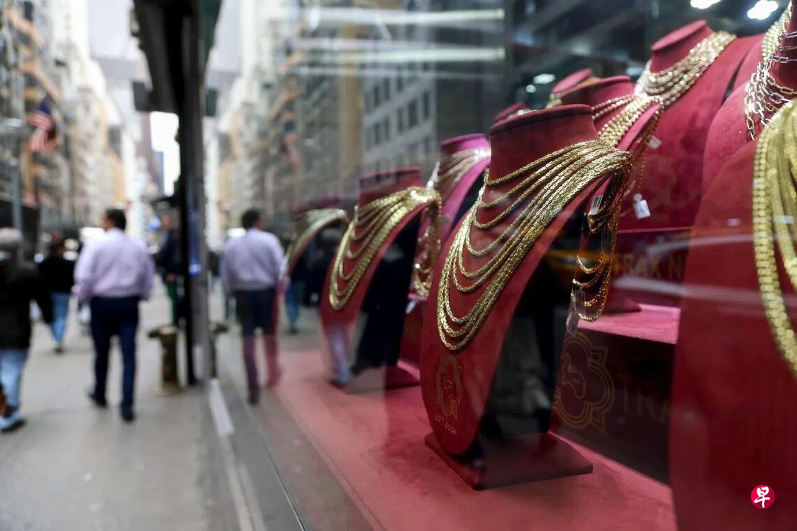 金价狂飙纽约钻石街生意热起来 | 联合早报