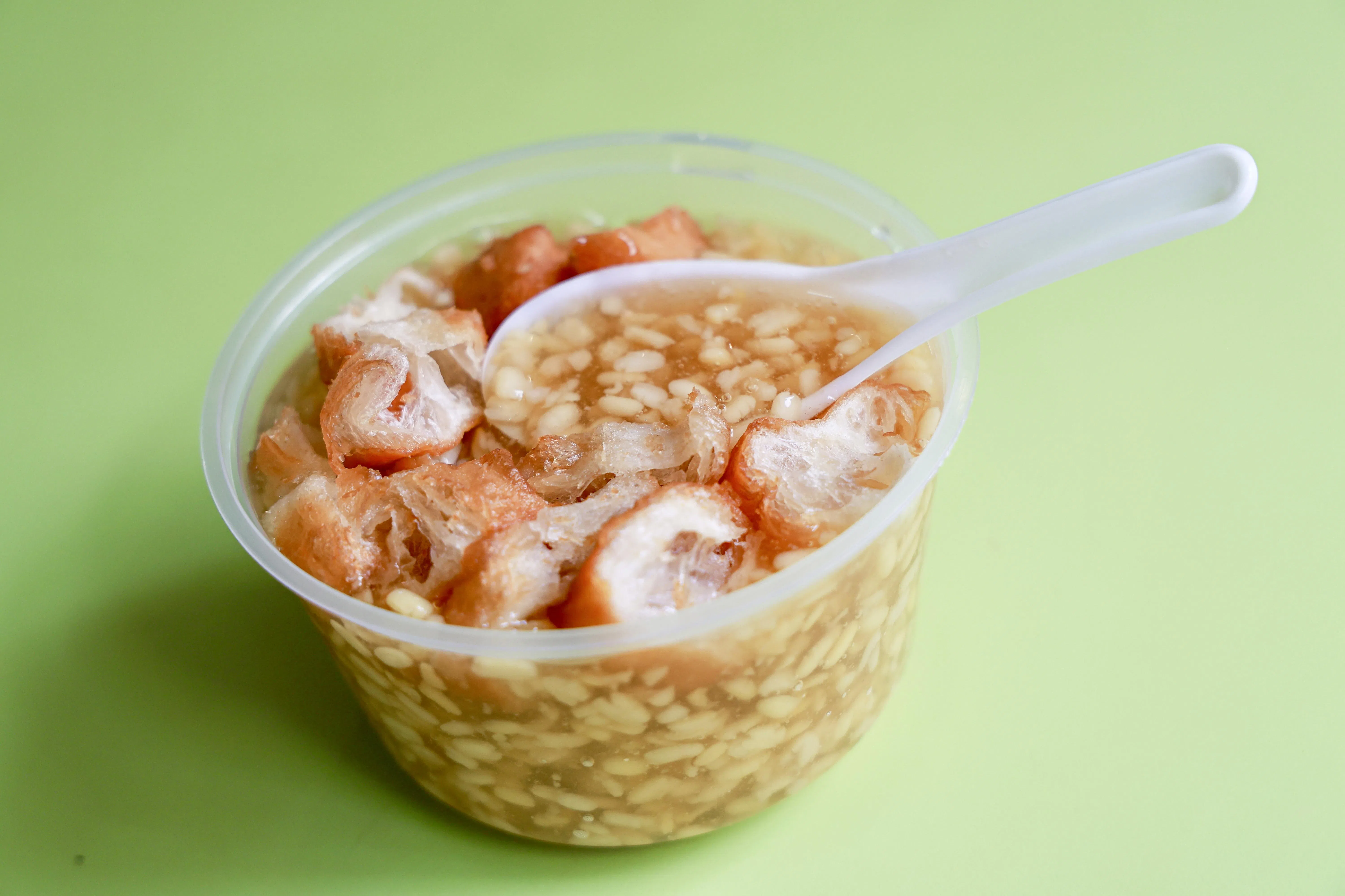 正兴美食的豆爽历史悠久，甜度和汤汁粘稠度调得刚刚好。（特约摄影陈来福摄）