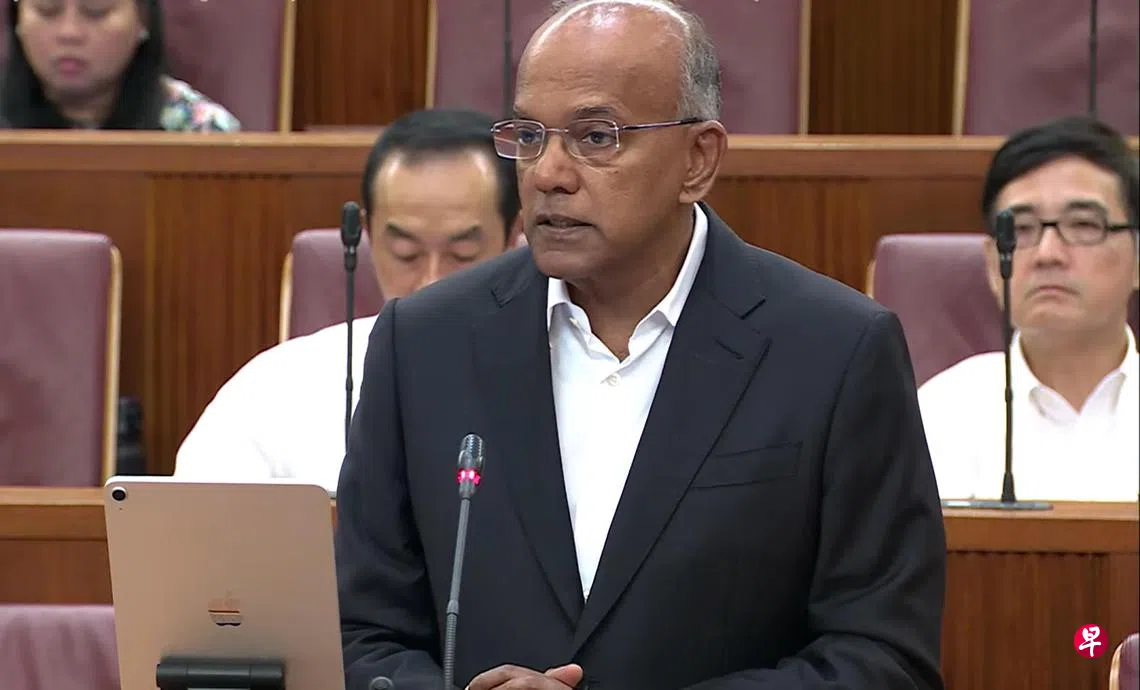 尚穆根：政府目前无意修改滥用毒品法令假定条文| 联合早报