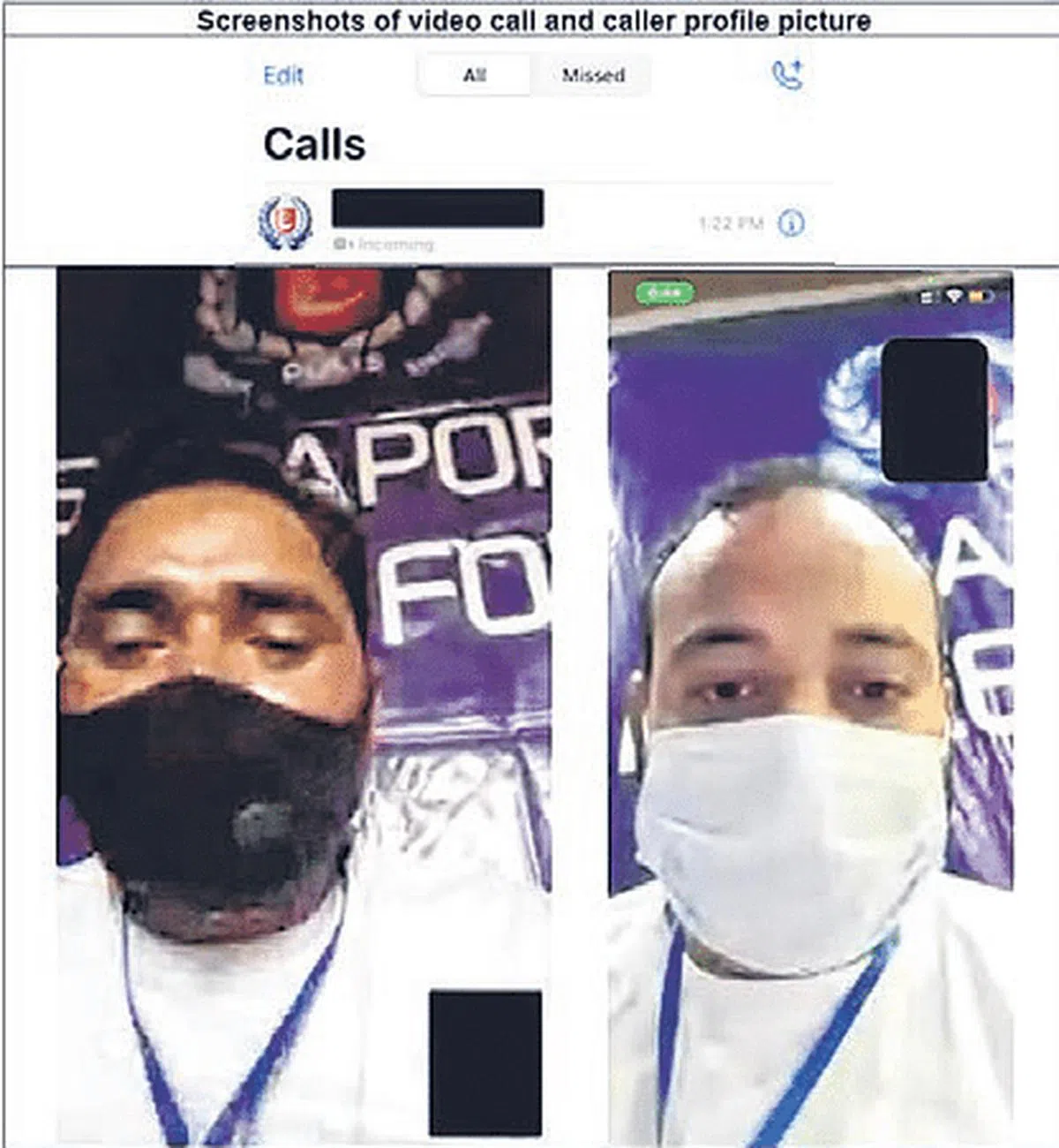 不法分子自称是银行或政府机构的人员打电话给银行客户索取资料。（图／警方提供）