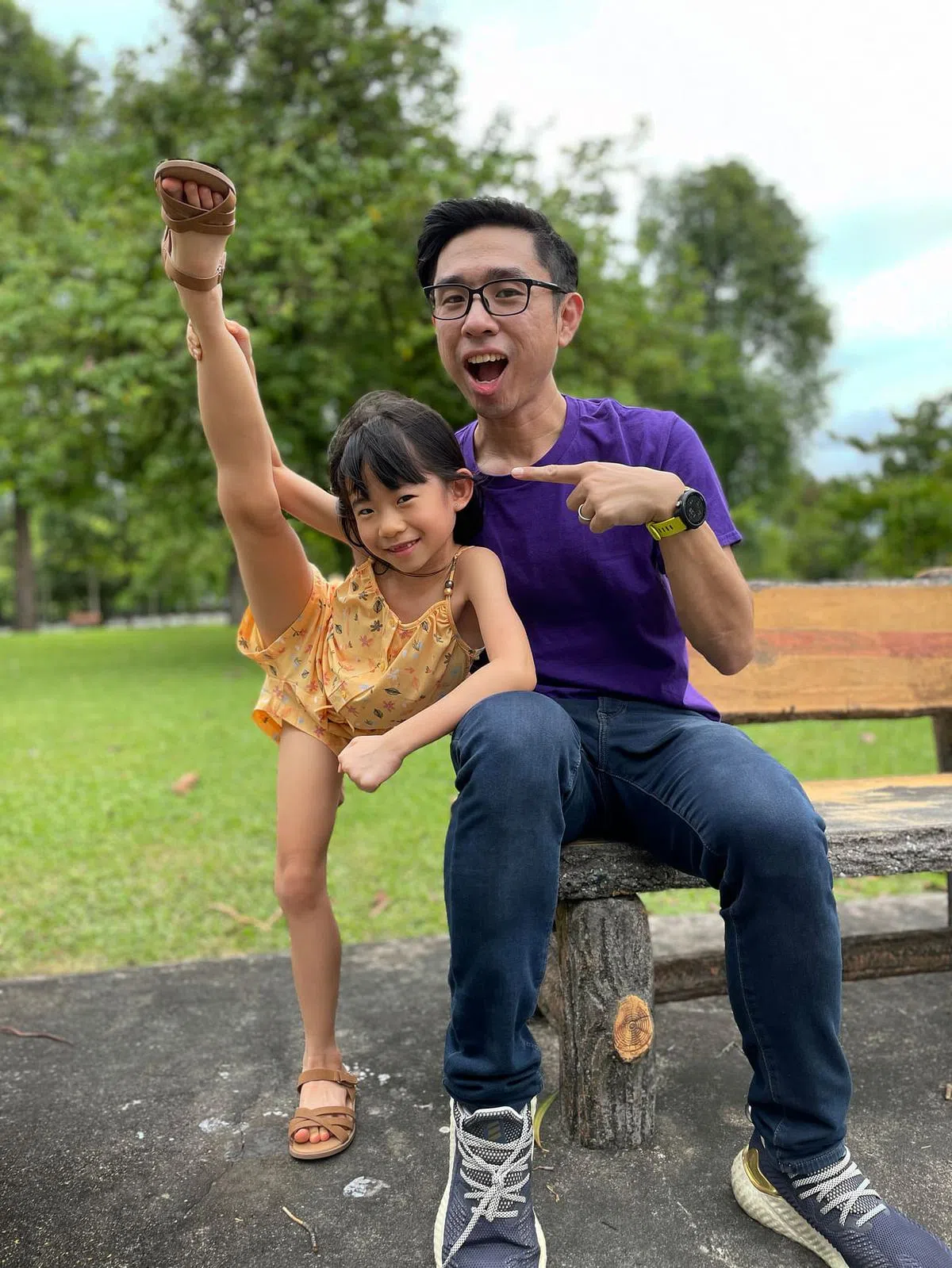 杨冠哲的创业动机来自宝贝女儿。（受访者提供）