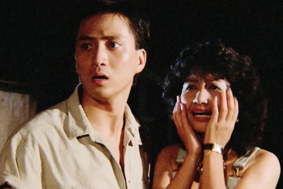 汤镇业是《红鬼仔》男主角，但角色更像工具人。（剧照／美国类型电影档案馆）