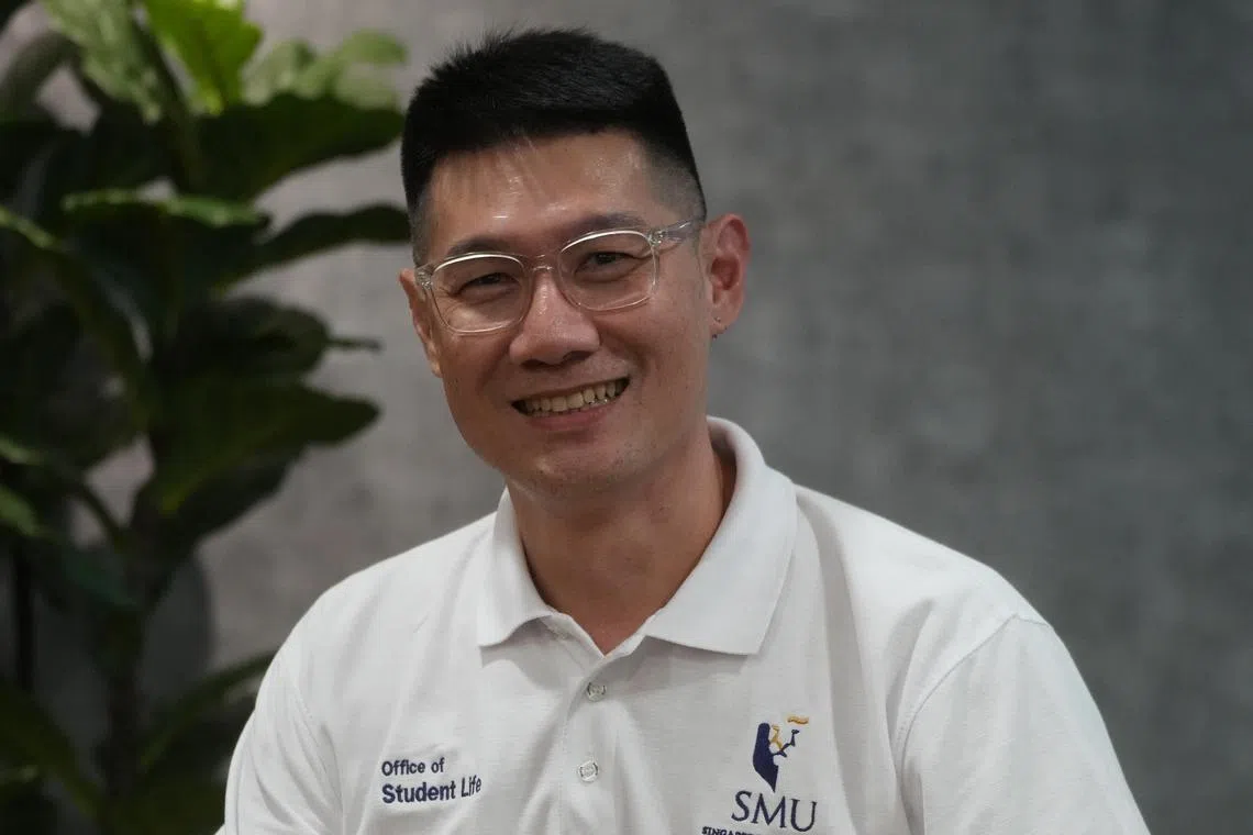 新大体育与学生领袖组主任黄耀堂表示，大学目前有36位学生运动员，新奖学金能更好地提供他们在学业和运动生涯方面的支持。（谢智扬摄）