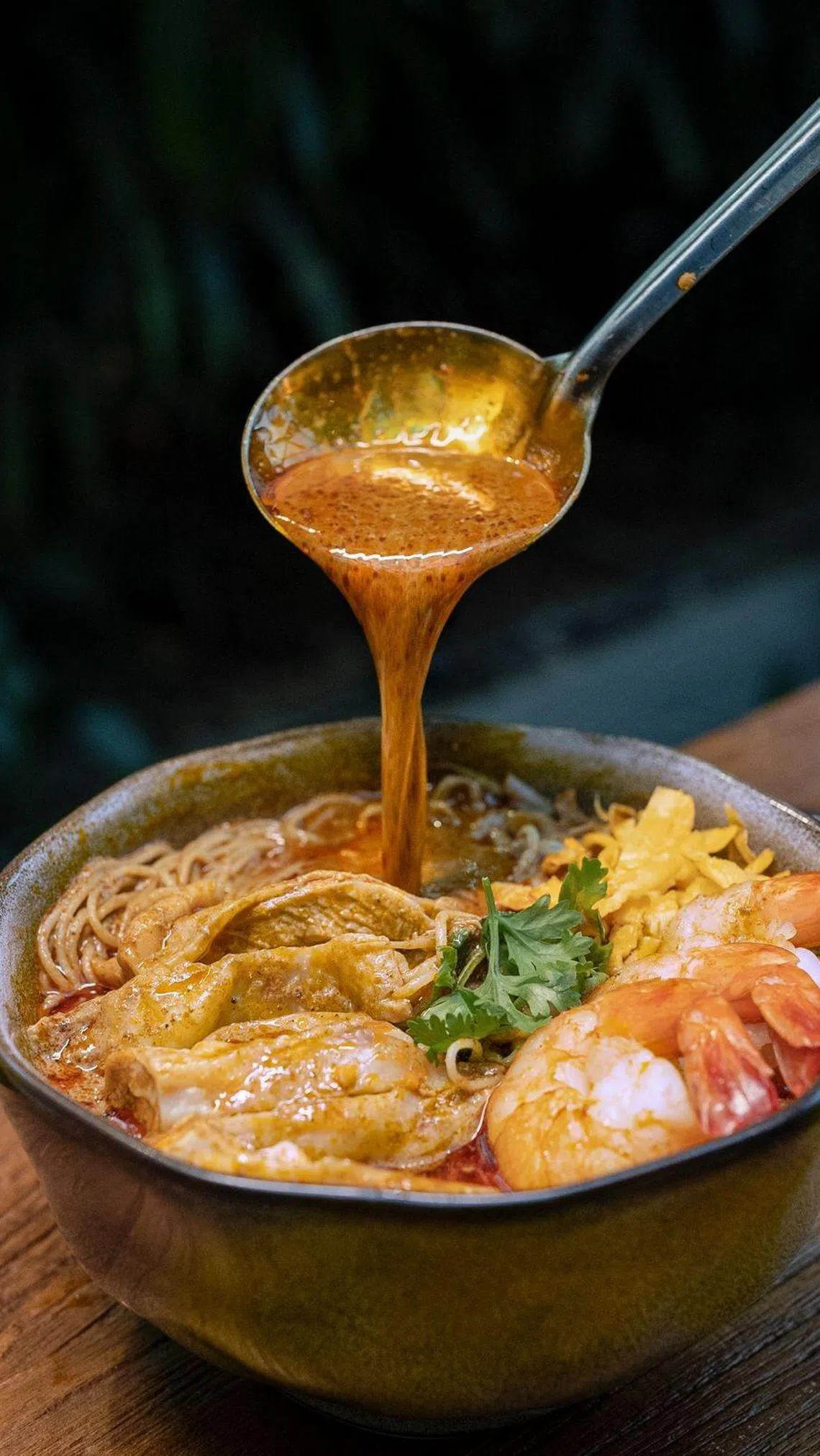 砂拉越叻沙富有香料的香味。（餐馆提供）