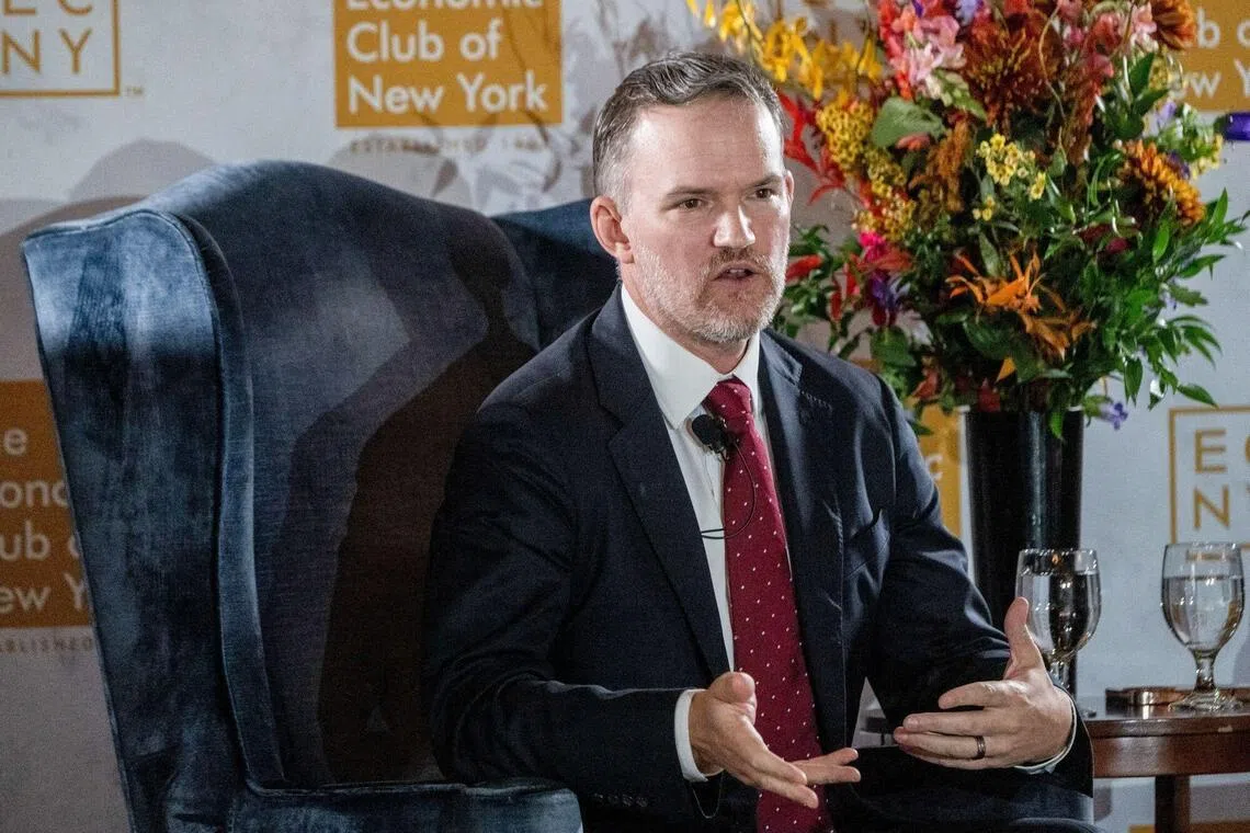 美国贸易代表格里尔（图）说，特朗普10月底访问亚洲时，预计将与东南亚国家签署贸易协议。（彭博社）