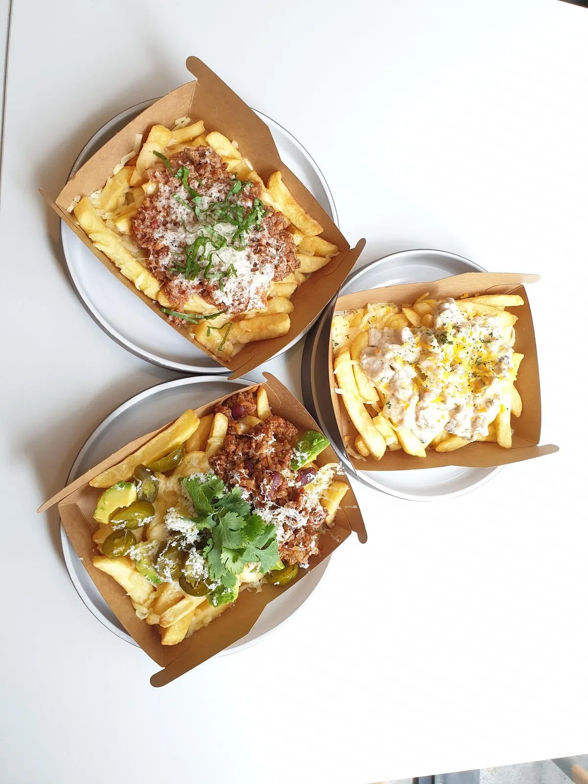 Kingdom of Belgians售卖多种薯条佳肴，搭配不同材料，形成不同风味。