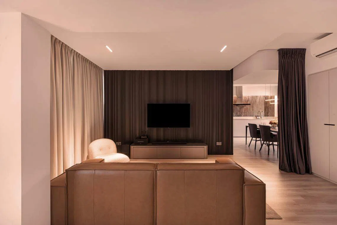 原本的四房式改为两房式，展现摩登气质。（erstudio提供）