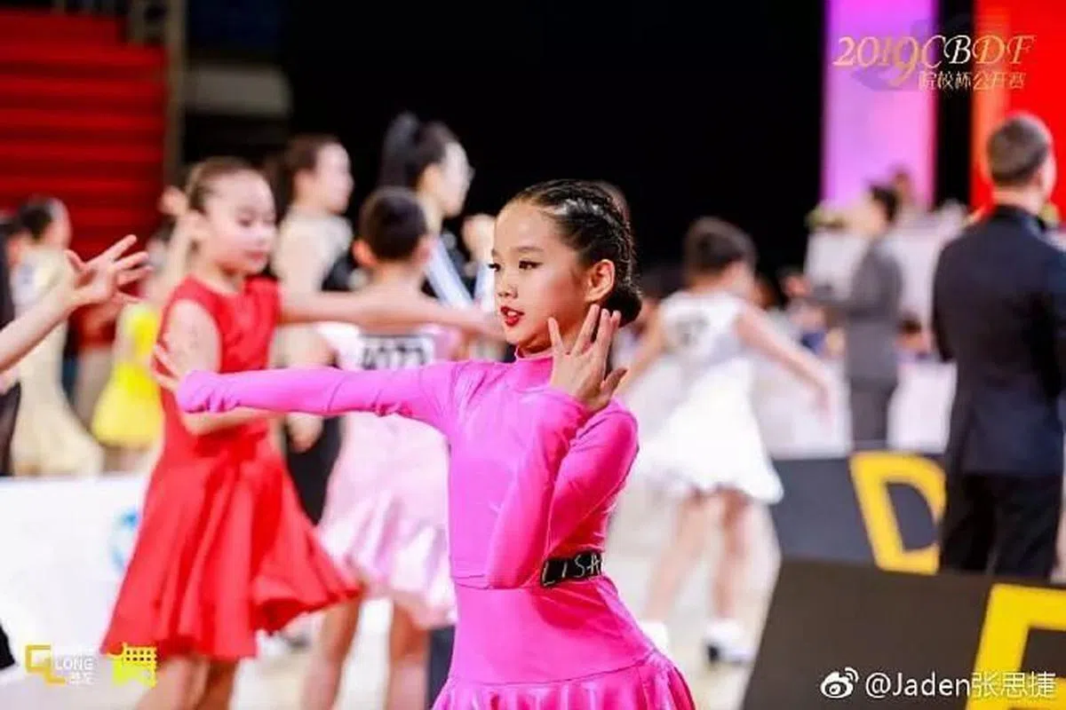 二女儿Jaden热爱拉丁舞。（图/互联网） 