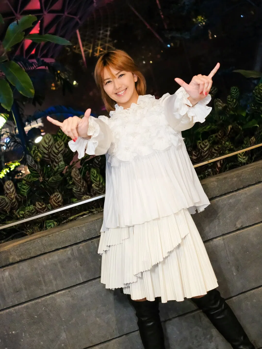 孙燕姿在社媒分享观看国庆庆典的心情，并透露老公为演出尽一份力。（取自孙燕姿Instagram）