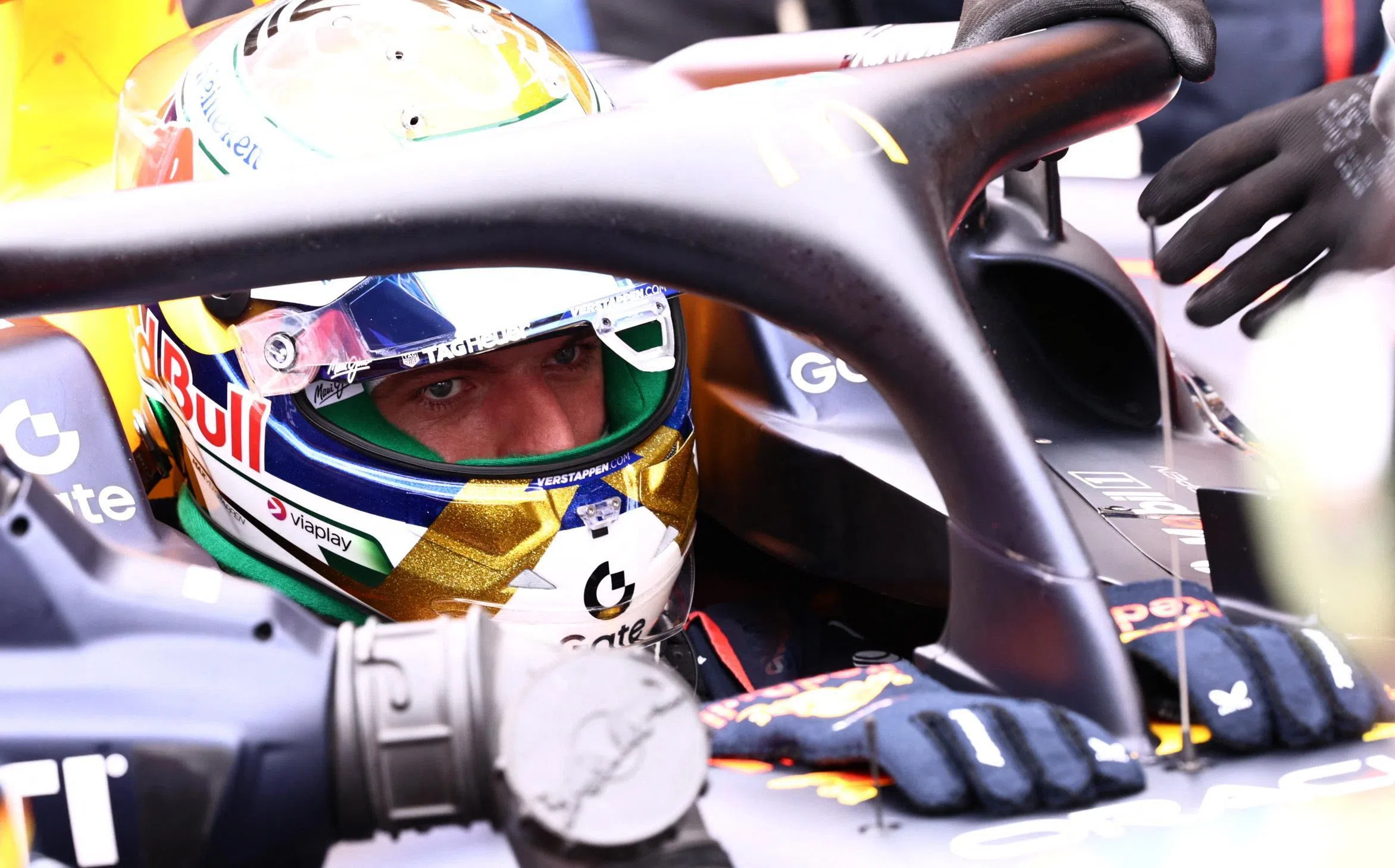 费斯塔彭对赛车的性能表示不满，也对争夺第五个车手冠军失去信心。（路透社）