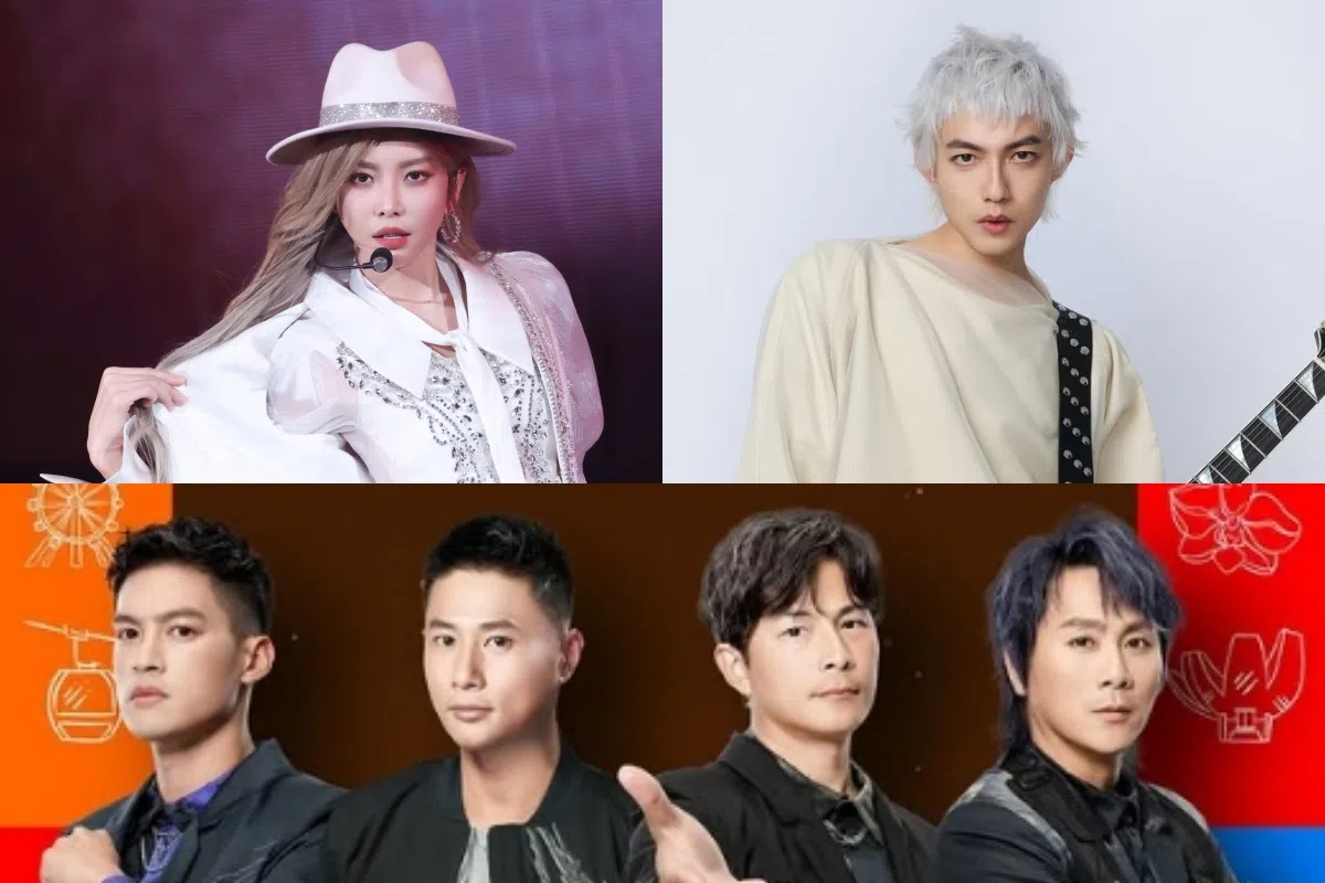 于文文（左起顺时针）、林宥嘉和5566是“One Love亚洲音乐节”的表演歌手。（取自于文文微博、林宥嘉和One Love亚洲音乐节IG）