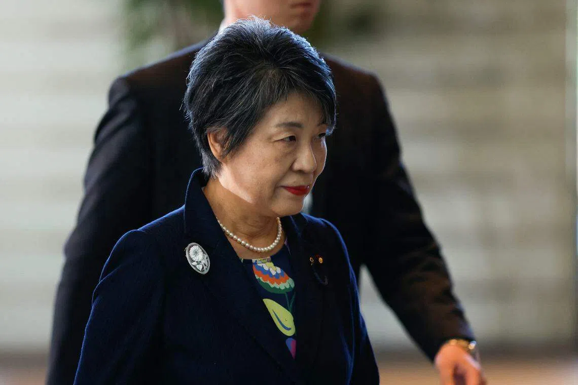 日本新外长上川阳子。（路透社）
